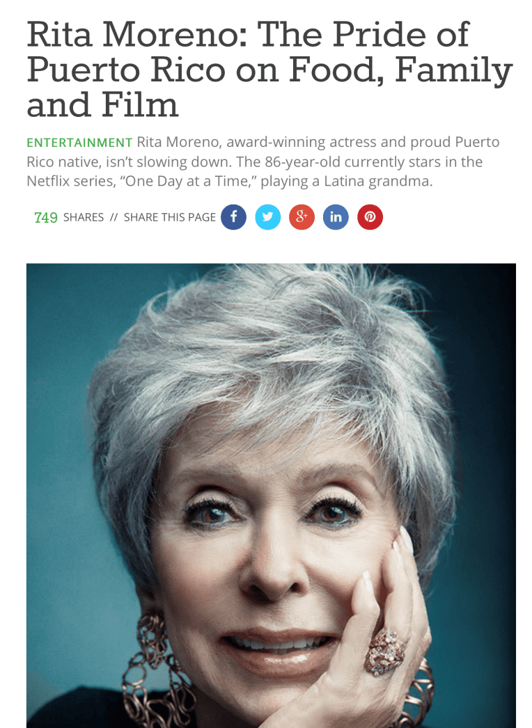 Rita Moreno article-Mediaplanet